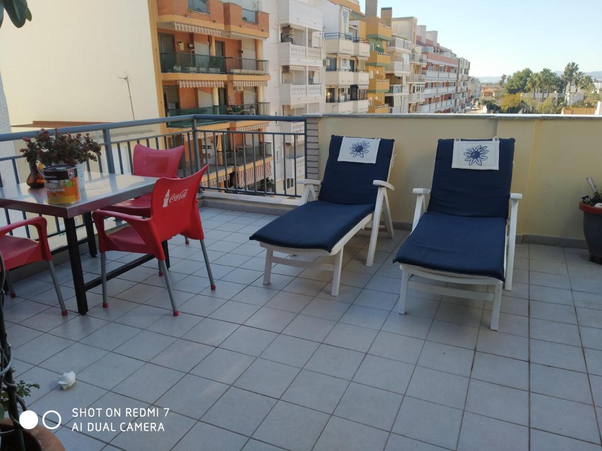 Habitacion Familiar En Un Atico Con Gran Terraza Y,Cocina ,En La Playa Burriana Zewnętrze zdjęcie